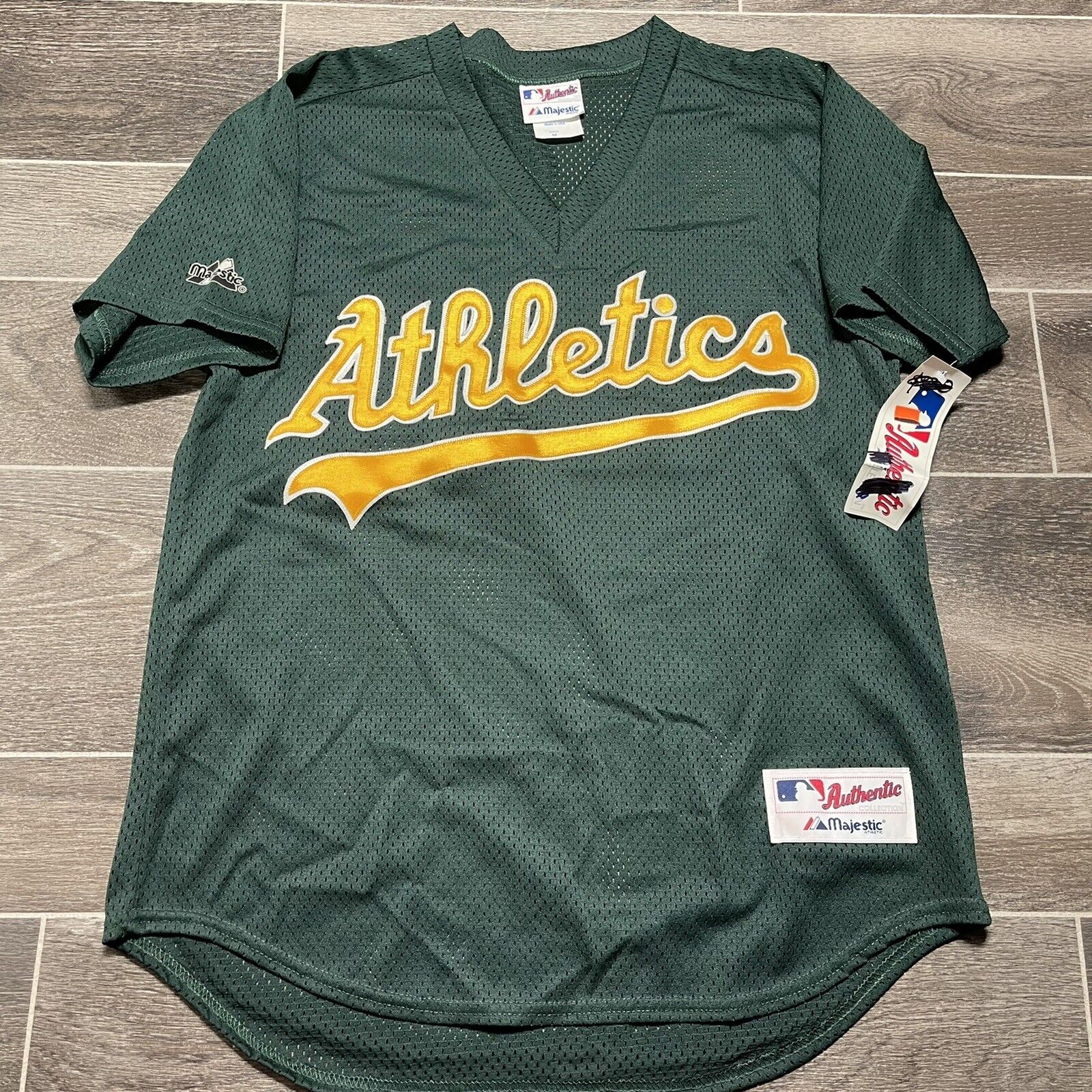 NWT Oakland A’s Athletics Authentic On-FIeld - Home Jersey MAJESTIC Club  Issued