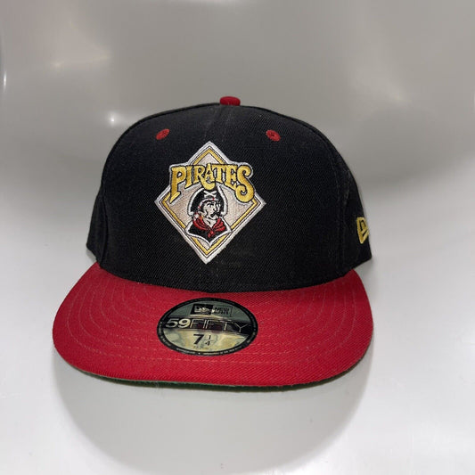 New Era 59Fifty Pittsburgh Pirates Wool Fitted Hat Size 7 1/4