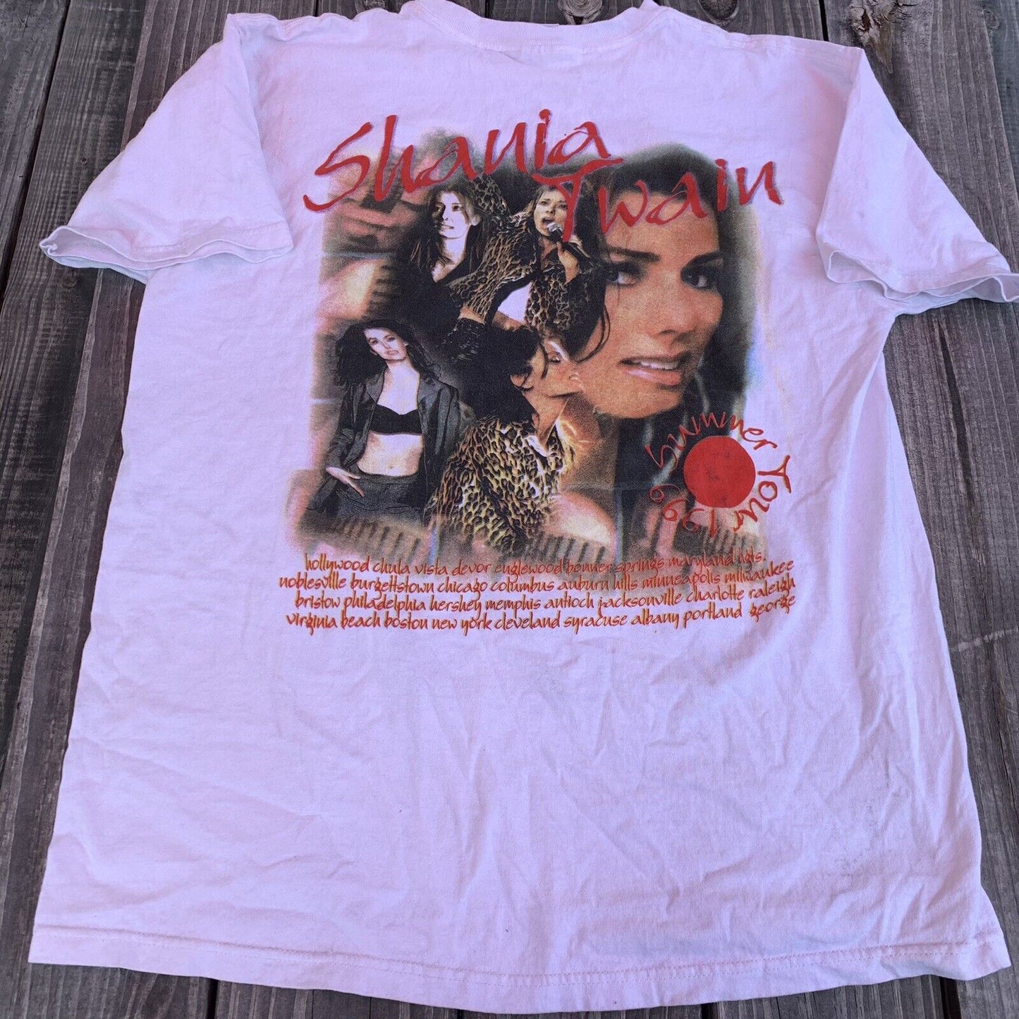 Rare vintage 1999 Shania Twain Summer Tour t Shirt  XL