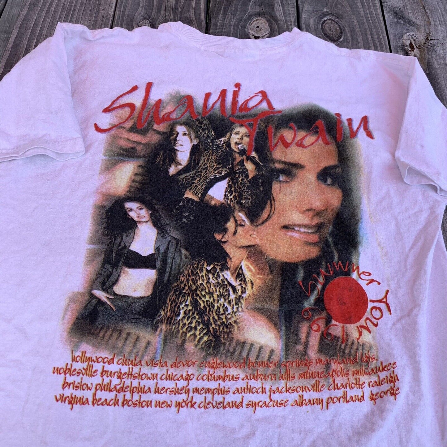 Rare vintage 1999 Shania Twain Summer Tour t Shirt  XL