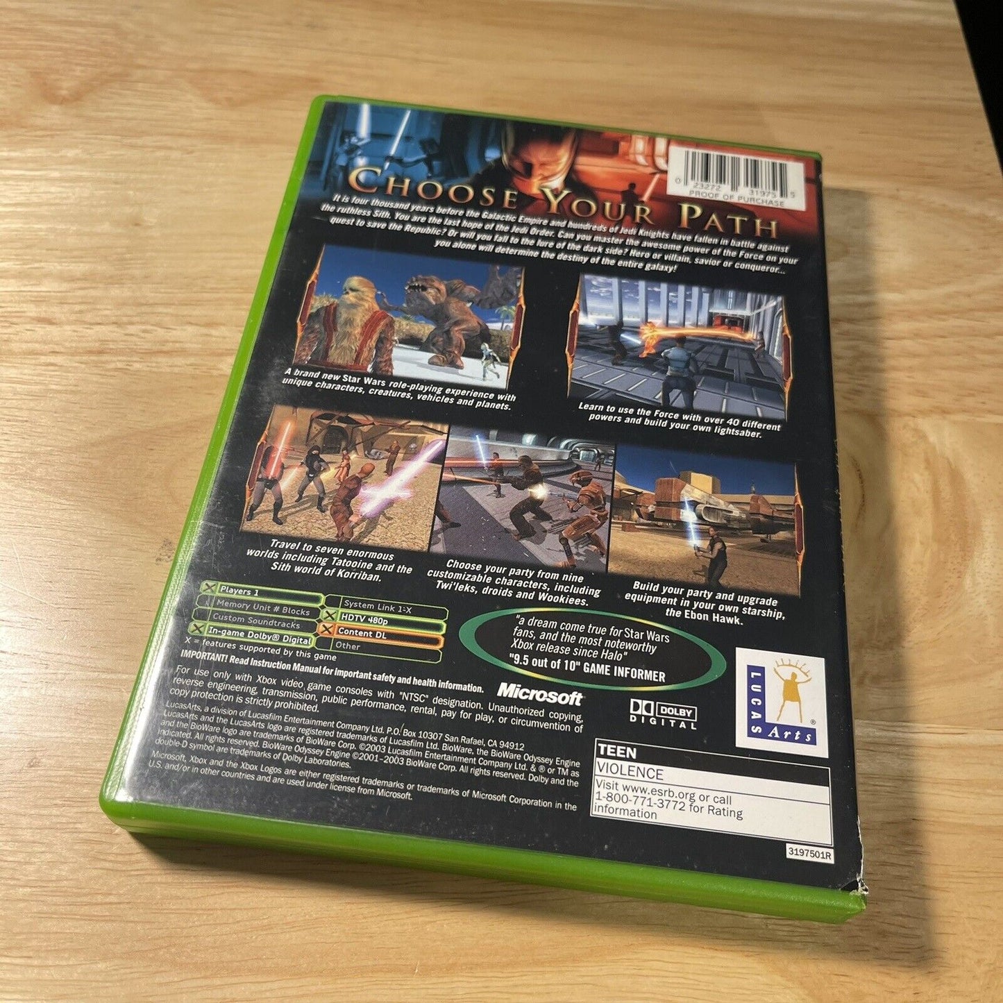 Star Wars: Knights of the Old Republic (Microsoft Xbox, 2003)