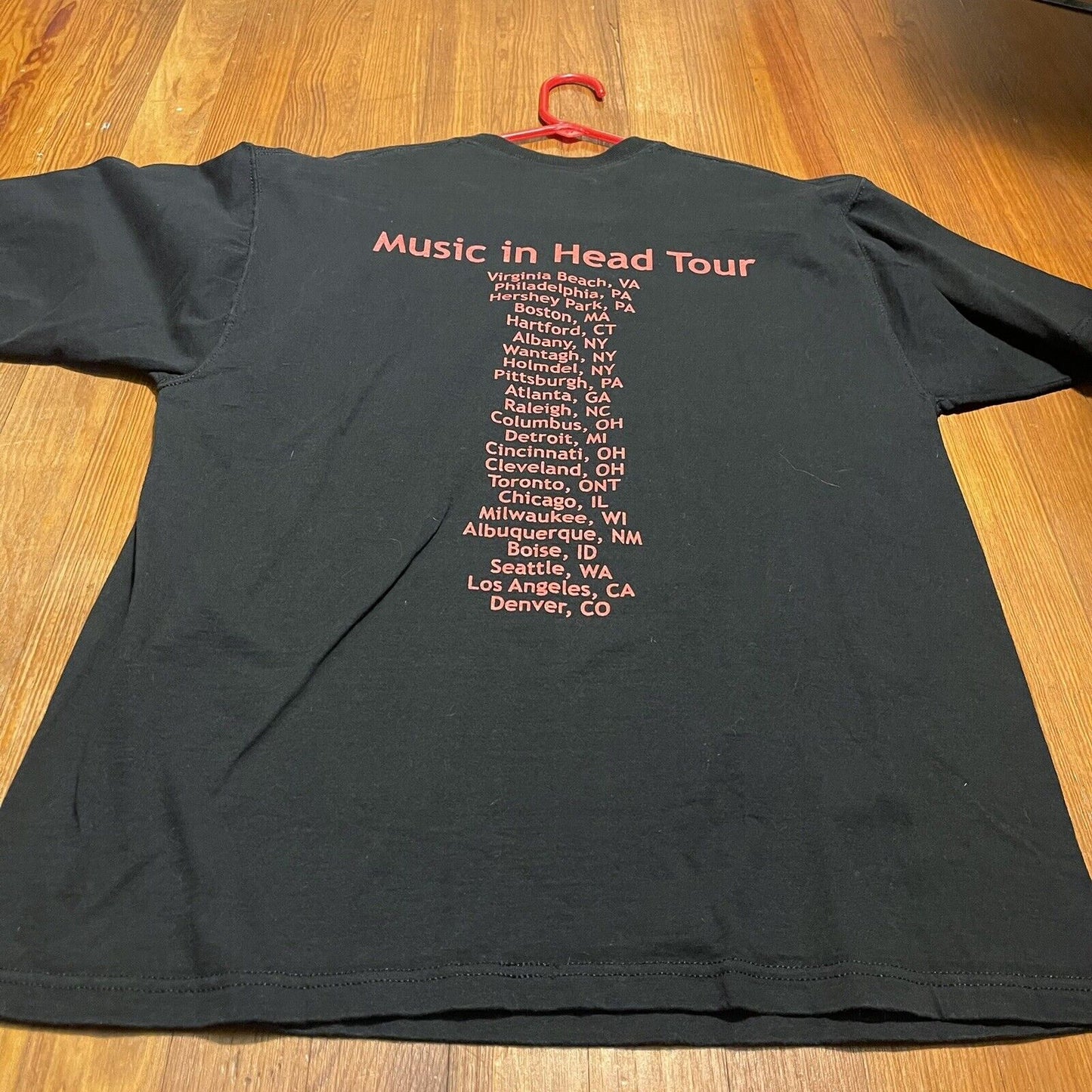 Vintage 2000 Anvil Neil Young Music In Head Tour Shirt Sleeve Shirt Size Large