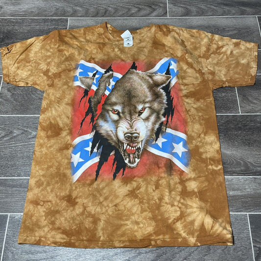 vintage wolf lightning shirt size large