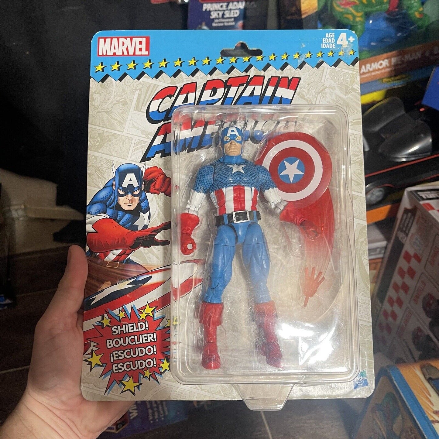 Marvel Legends Retro Captain America 6 Inch Action Figure New In Box Card Stock