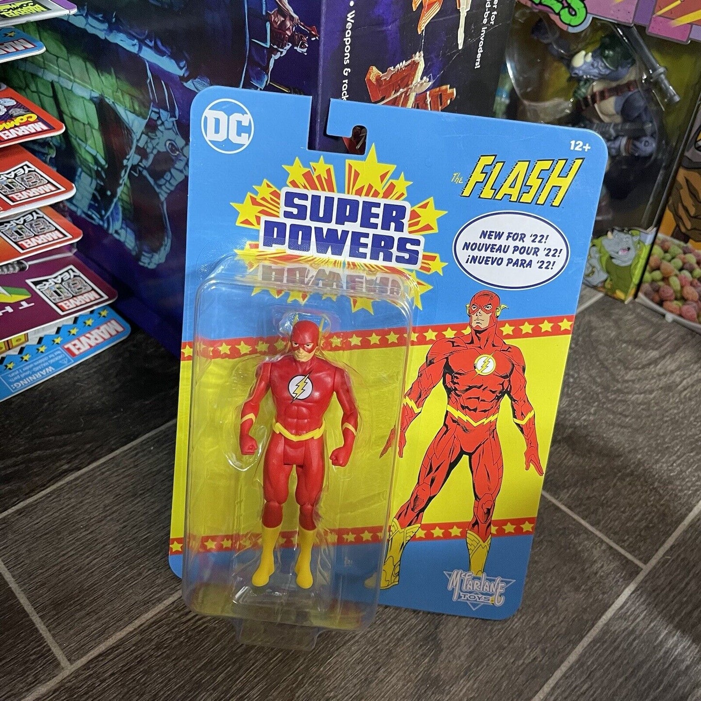 FLASH dc Super Powers Action Figure 2022 McFarlane toys NEW in hand RETRO