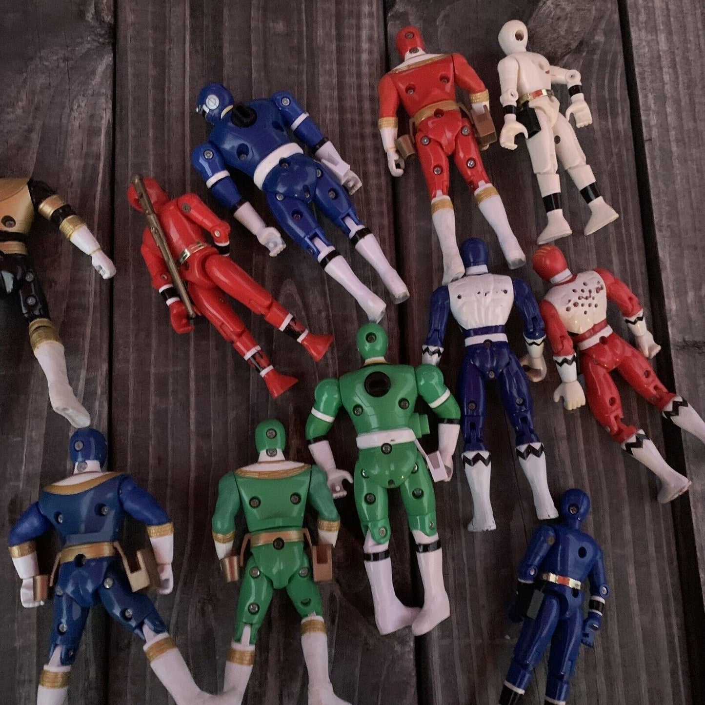Lot Of 11 Power Ranger Action Figures