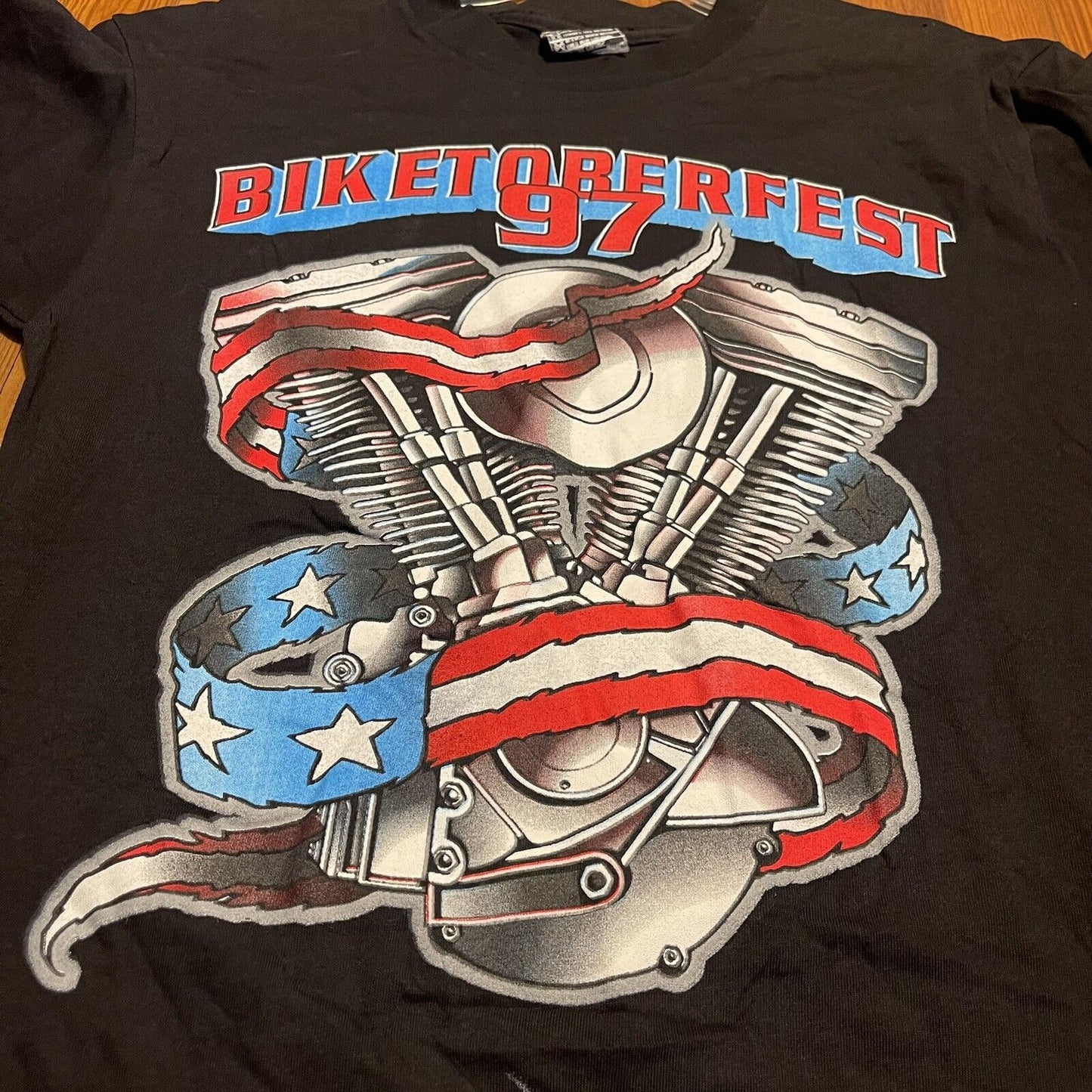 Vintage 1997 BiketoberFest T Shirt Size Medium