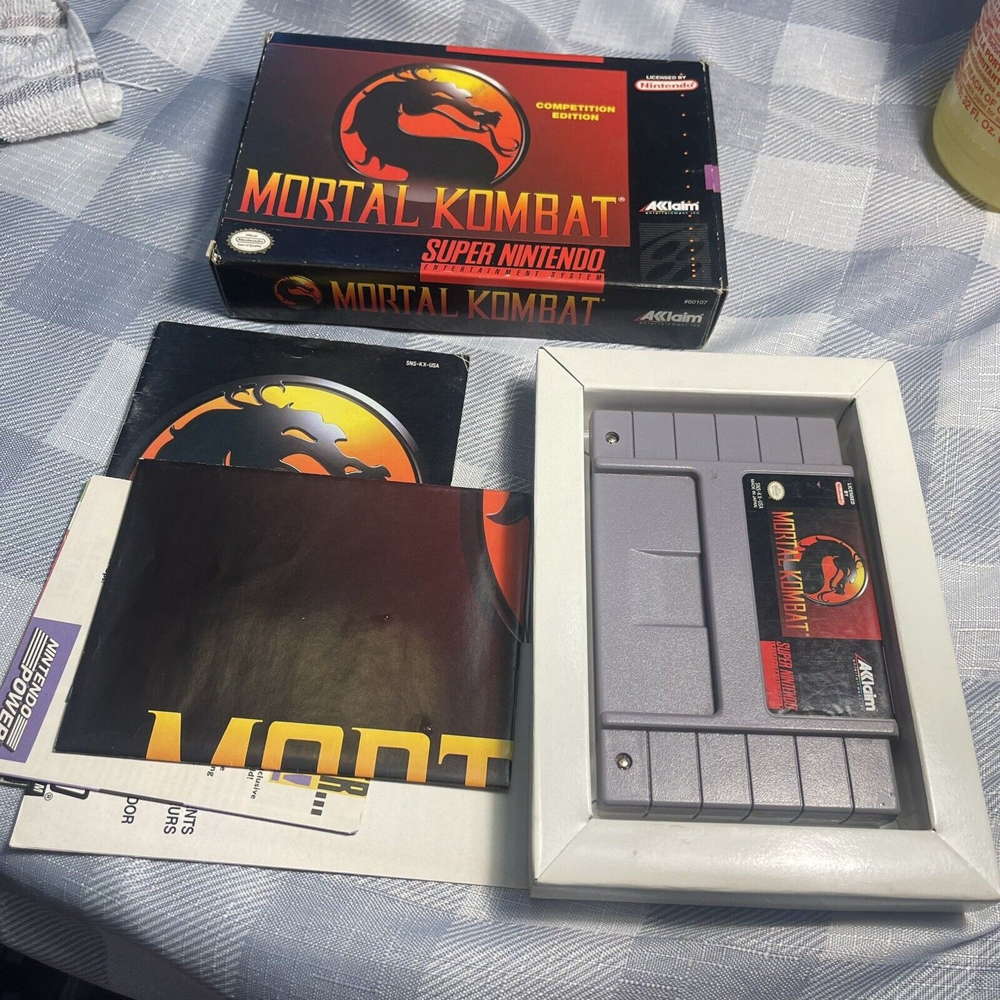 Mortal Kombat: Competition Edition (SNES 1992) VGC/NM Box Authentic Complete CIB