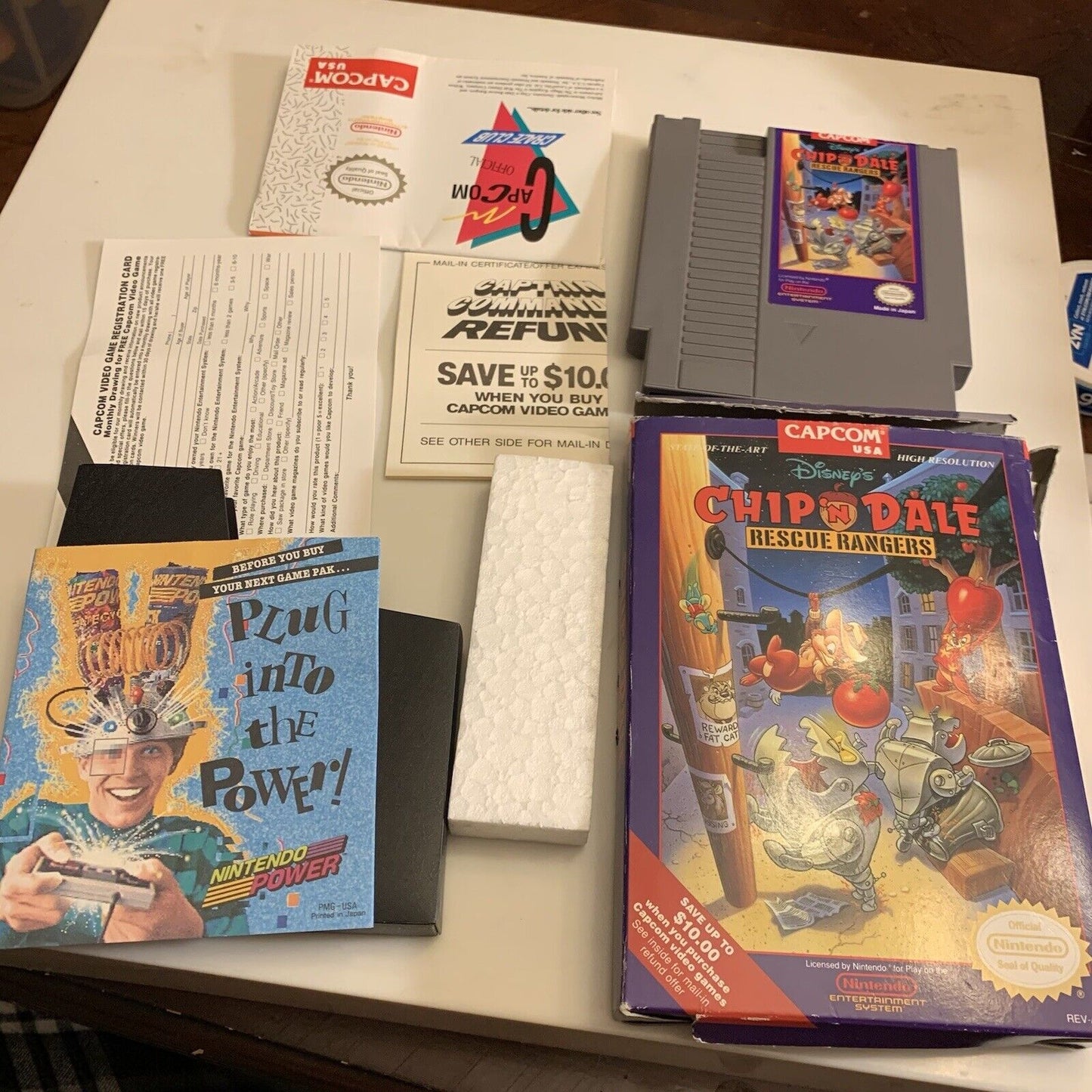 Nintendo NES - 1990 - Chip 'n Dale Rescue Rangers - Capcom - Complete in Box CIB