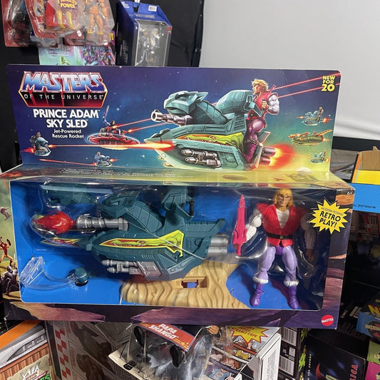 Masters of the Universe Origins Action Figure Prince Adam Sky Sled Mattel 2020