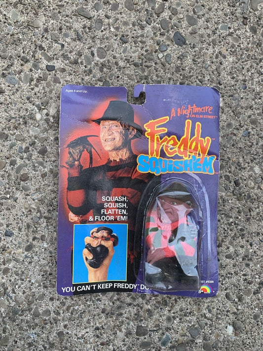 1989 LJN Freddy Squish'em Figure Nightmare On Elm Street MOC New Sealed Shelf J2
