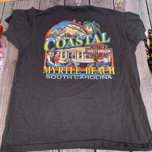 Vintage Coastal Harley Davidson T Shirt Size Xl