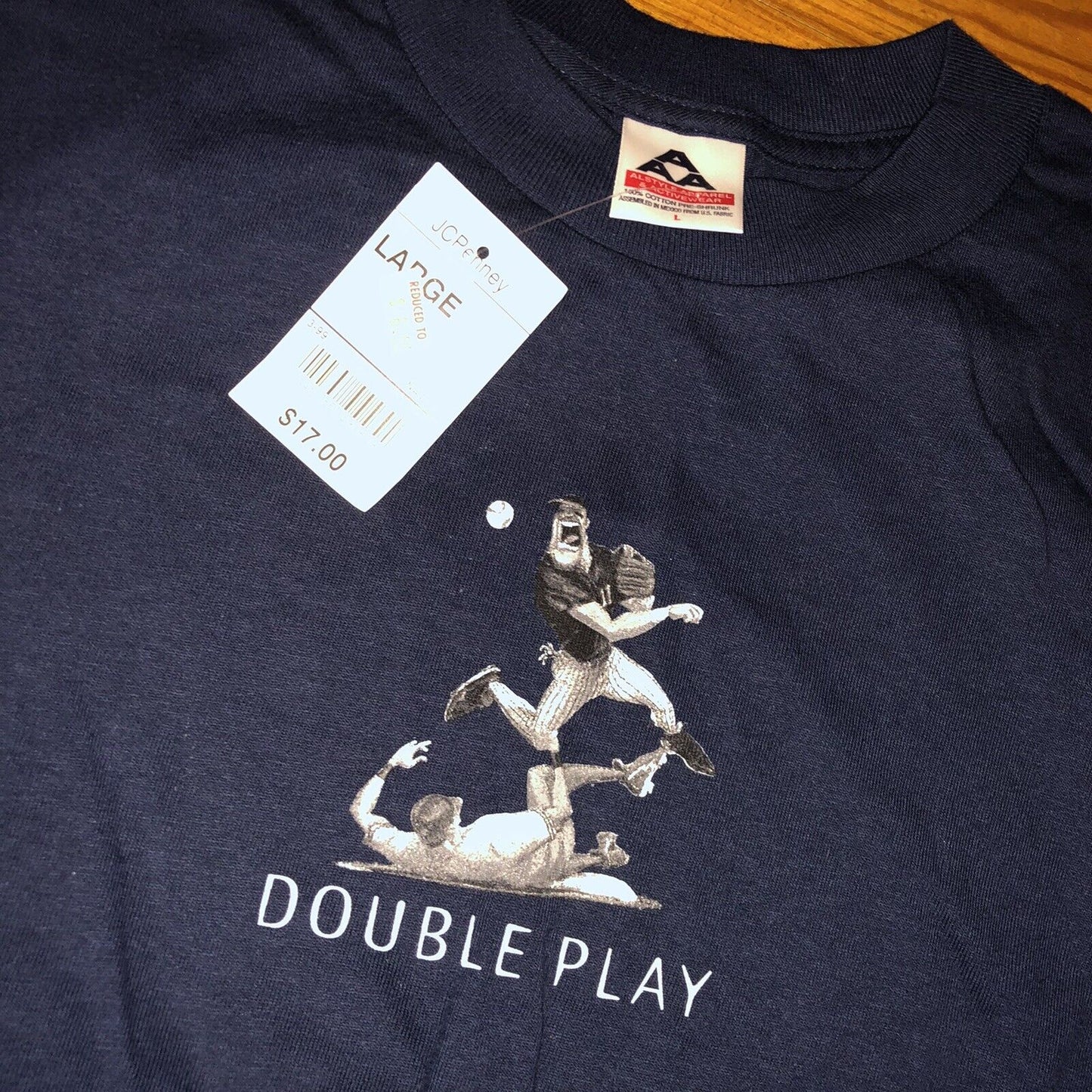 Vintage Double Play Mlb Baseball T Shirt Size Large