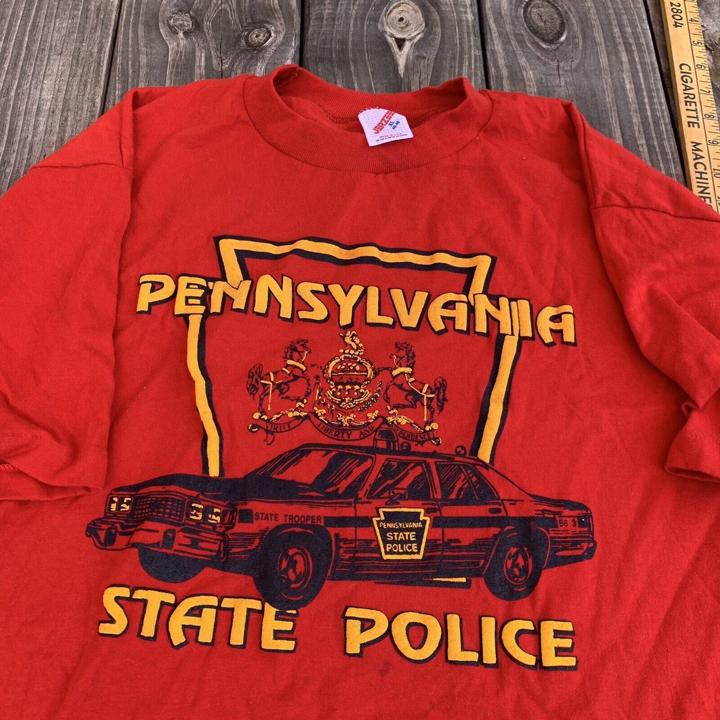 Vintage Pennsylvania State Police T Shirt Size Xl