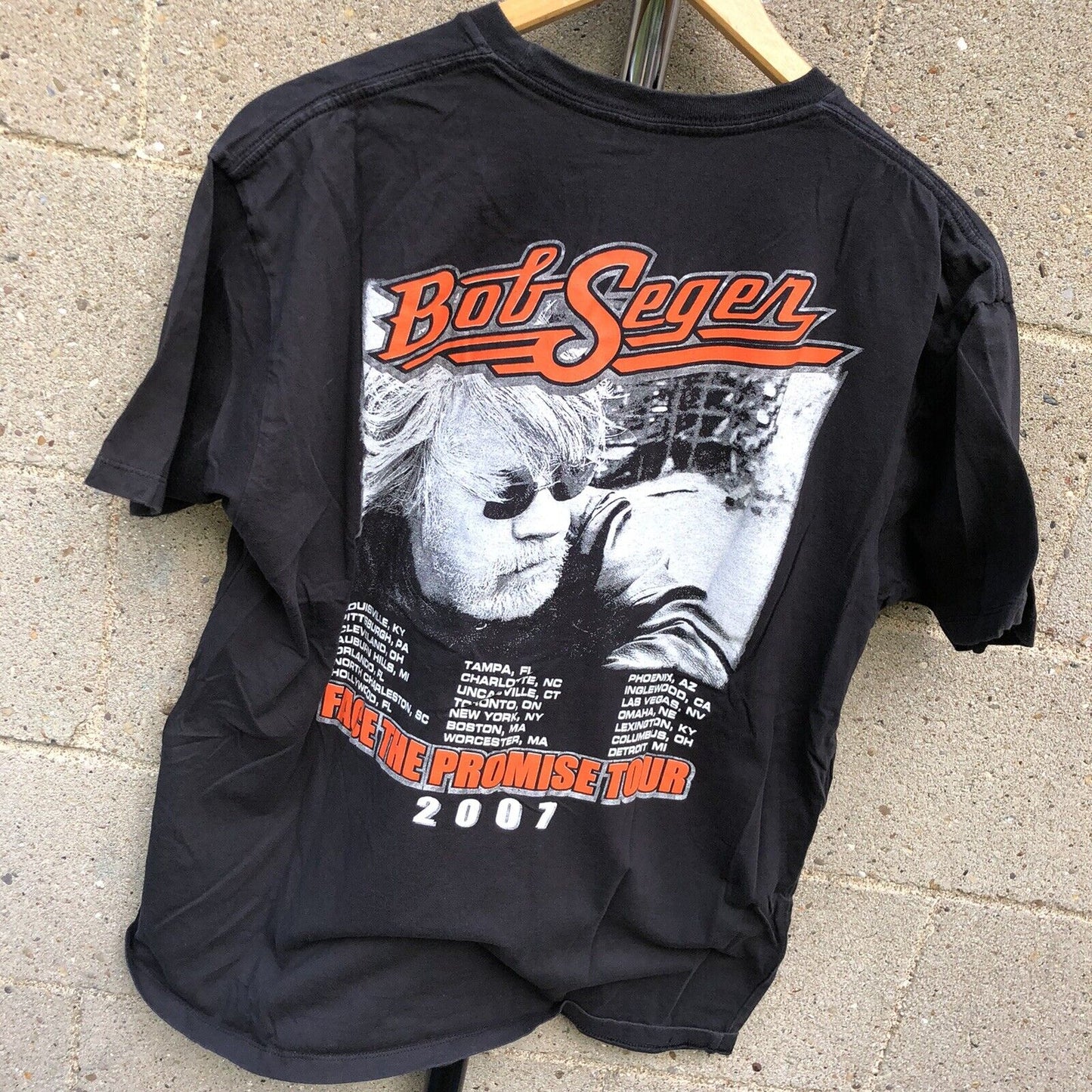 Bob Seger 2006 2007 Concert Tour T-shirt Large 2 sided