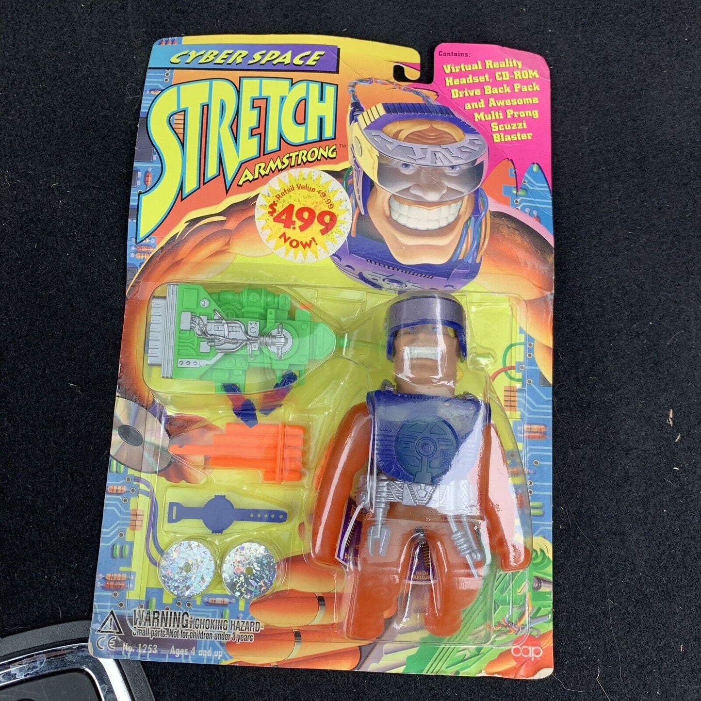 STRETCH ARMSTRONG ( CYBER SPACE) Vintage 1995 CAP Toys. Never opened