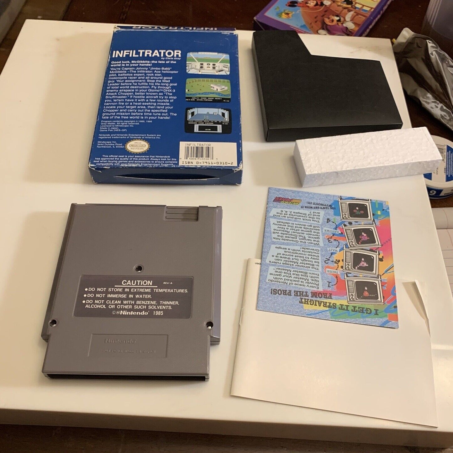 Infiltrator (Nintendo Entertainment System, 1990) cib complete in box