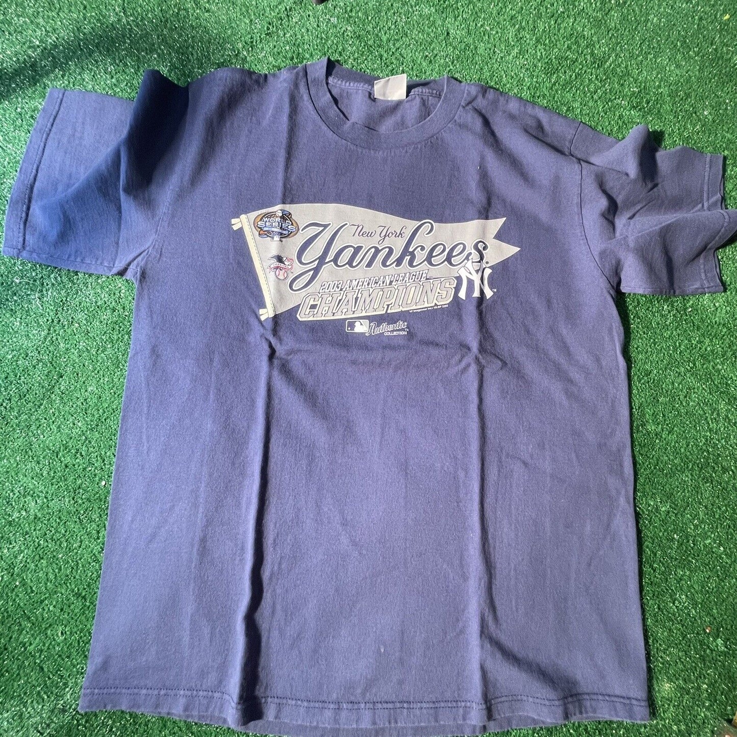 2003 New York Yankees American League Champions T Shirt Size Xl