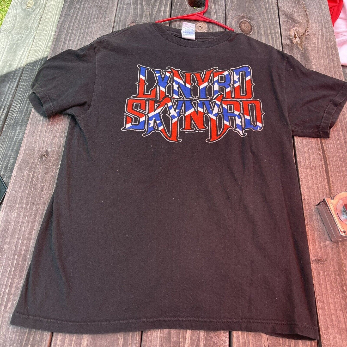 Vtg 2001 Lynyrd Skynyrd Outta The Hole Touring Black Graphic T-Shirt Men's Sz M