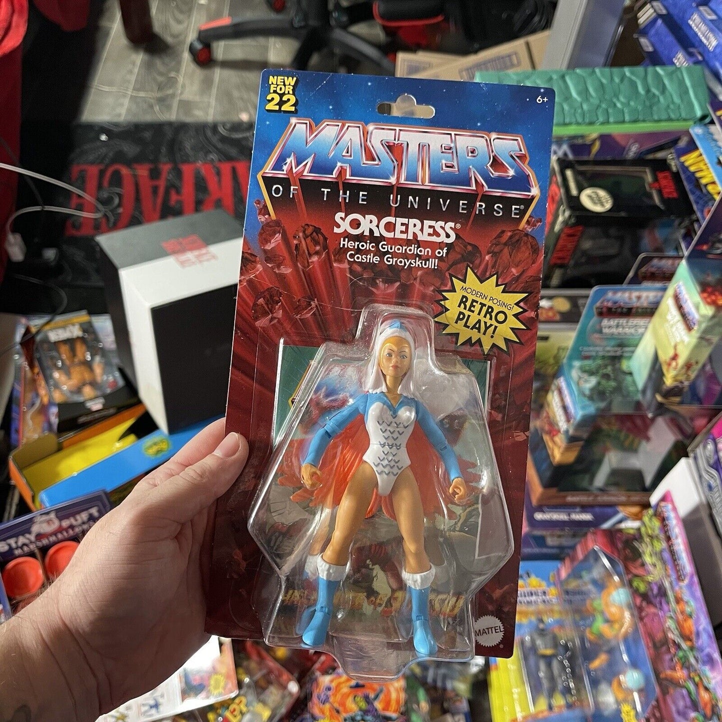 MOTU Sorceress Masters Of The Universe Origins New For 22 Mattel Retro Figure