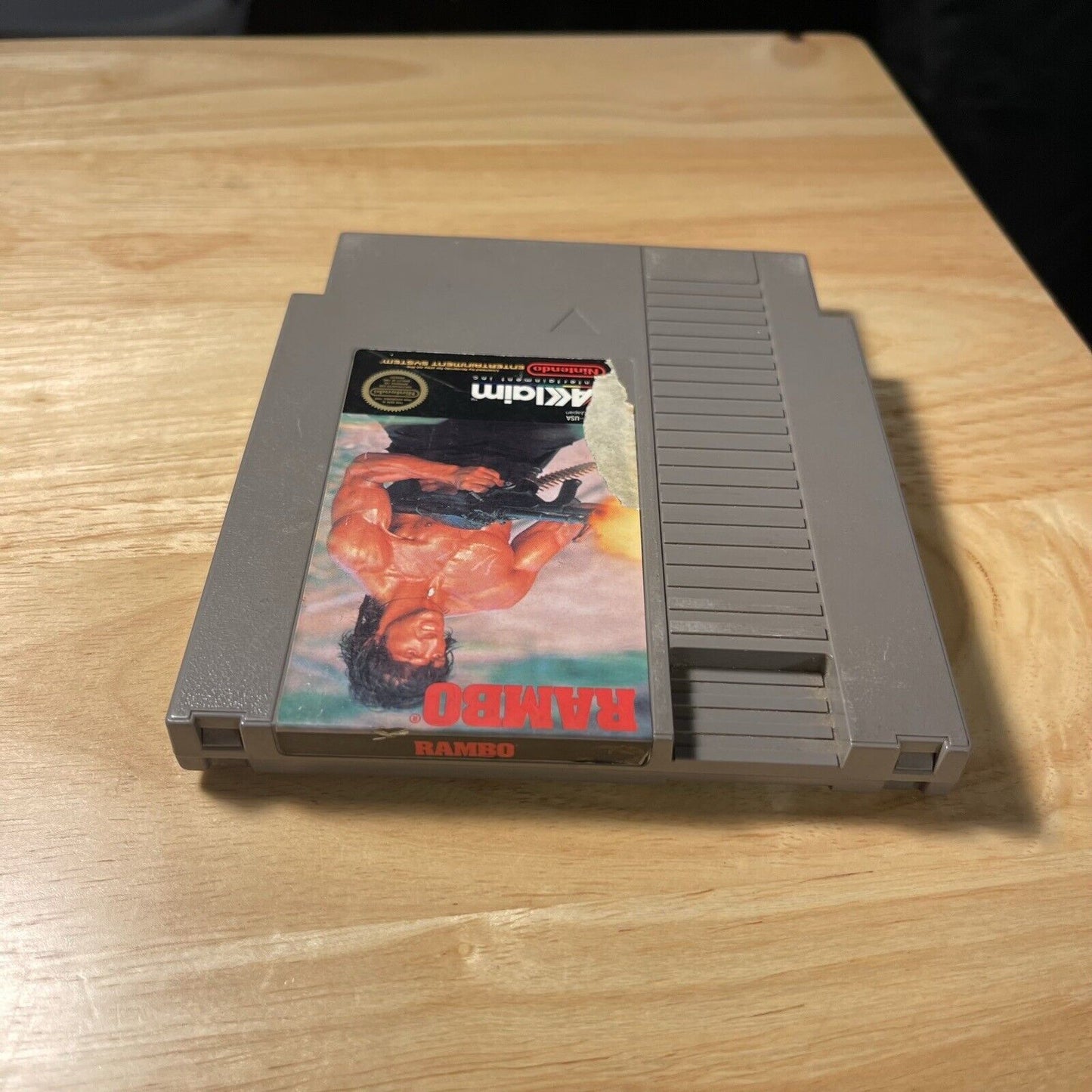 Rambo (Nintendo NES, 1988) Cartridge Game Authentic Clean Tested!