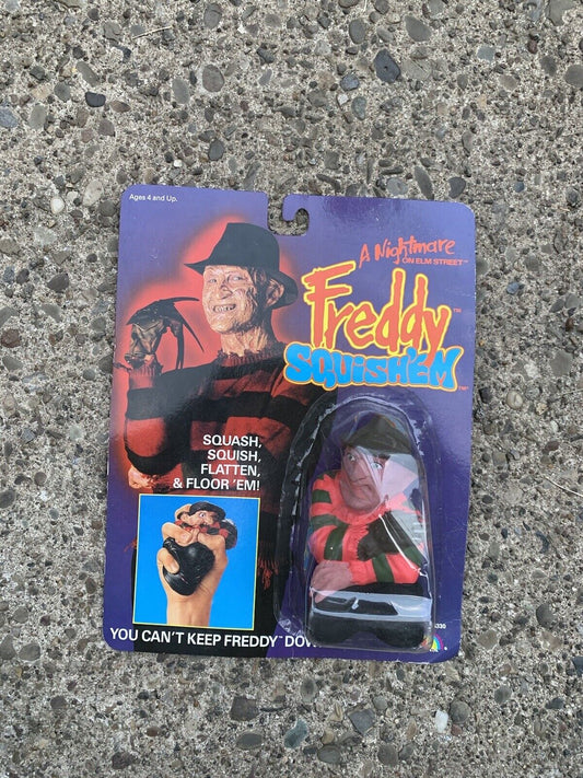 1989 LJN Freddy Squish'em Figure Nightmare On Elm Street MOC New Sealed Shelf J2
