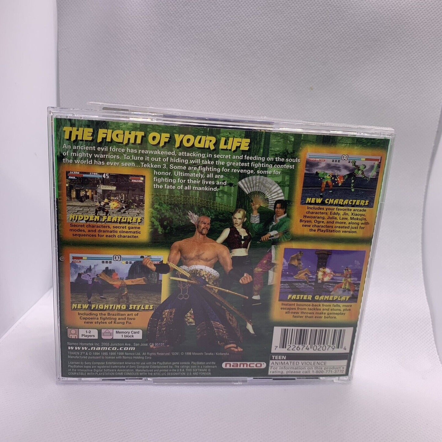 Tekken 3 (Sony PlayStation 1, 1998) GREATEST HITS, CIB  Ps1 Game