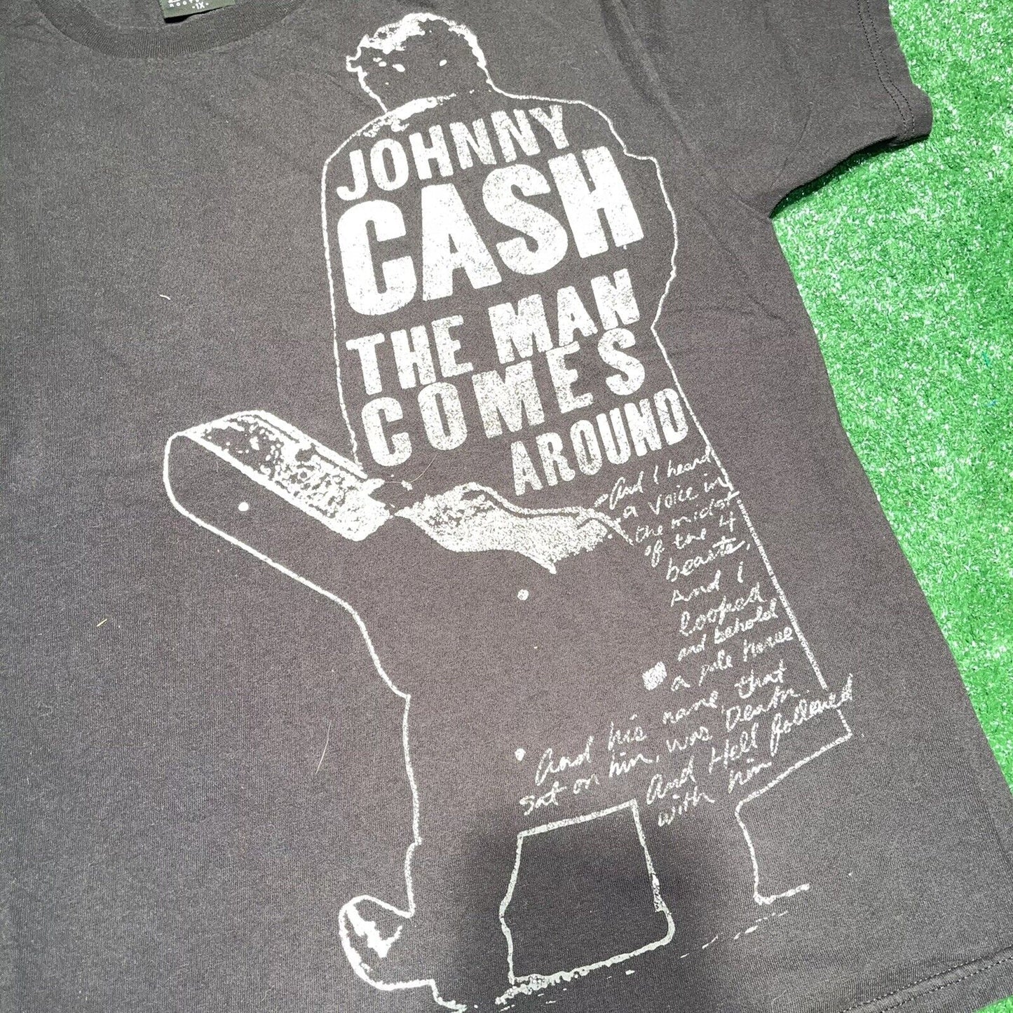 Johnny Cash The Man Comes Around 2010 Graphic Shirt Sz Xl