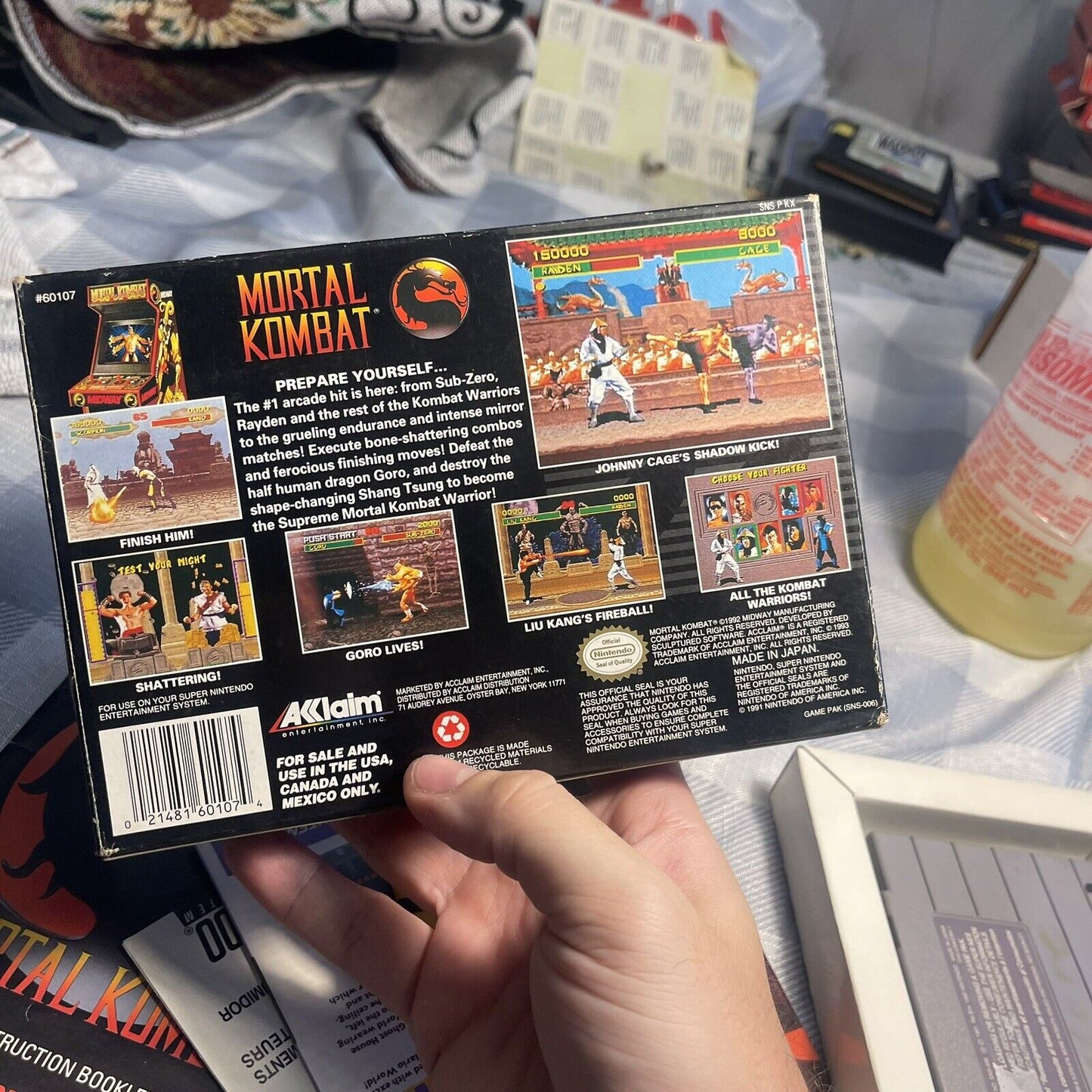 Mortal Kombat: Competition Edition (SNES 1992) VGC/NM Box Authentic Complete CIB