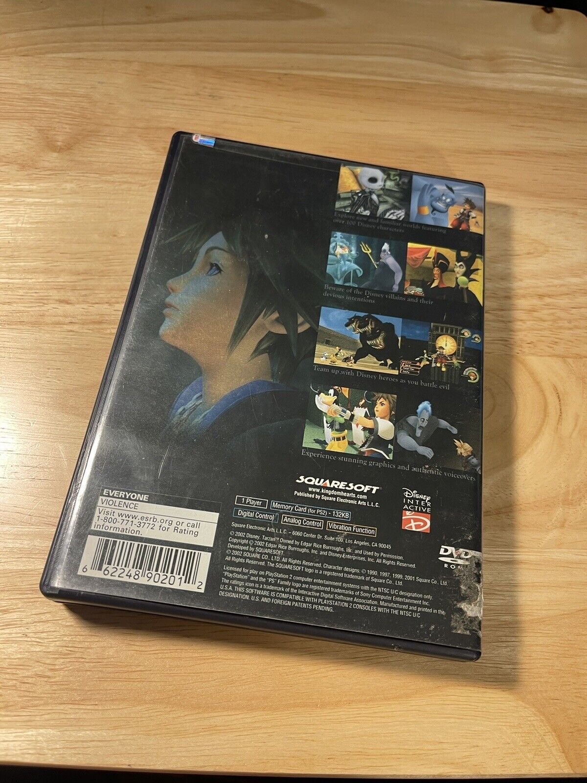 Kingdom Hearts PS2 (Sony PlayStation 2, 2002) Black Label Complete Tested