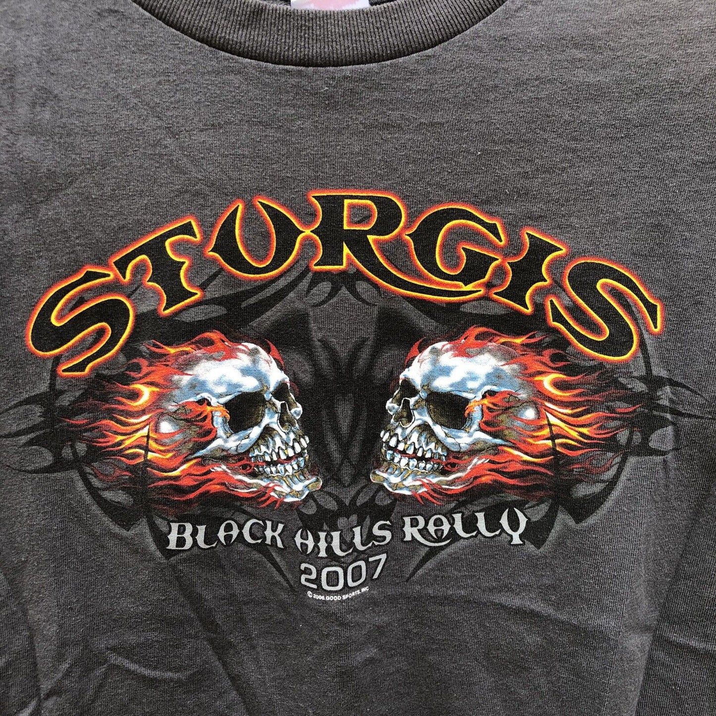 Vintage 2007 STURGIS Motorcyle T Shirt men’s M Rally – NICE