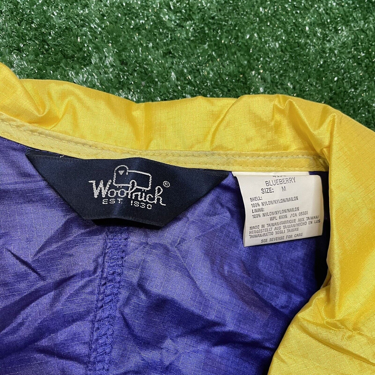 Vintage Woolrich Blueberry Sigmet Gear Mens full zip Jacket color bloc size M