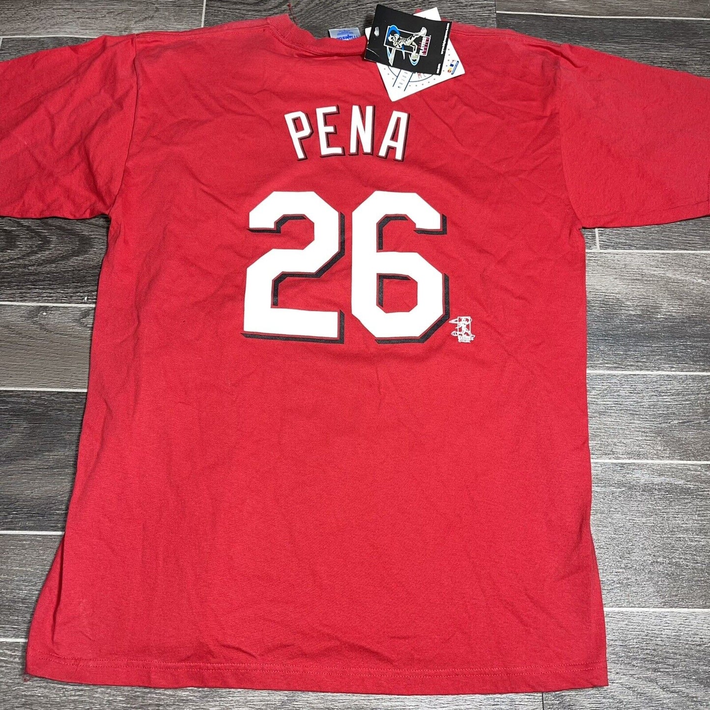 WILY MO PENA Cincinnati Reds tee #26 baseball lrg T shirt 2002–2005