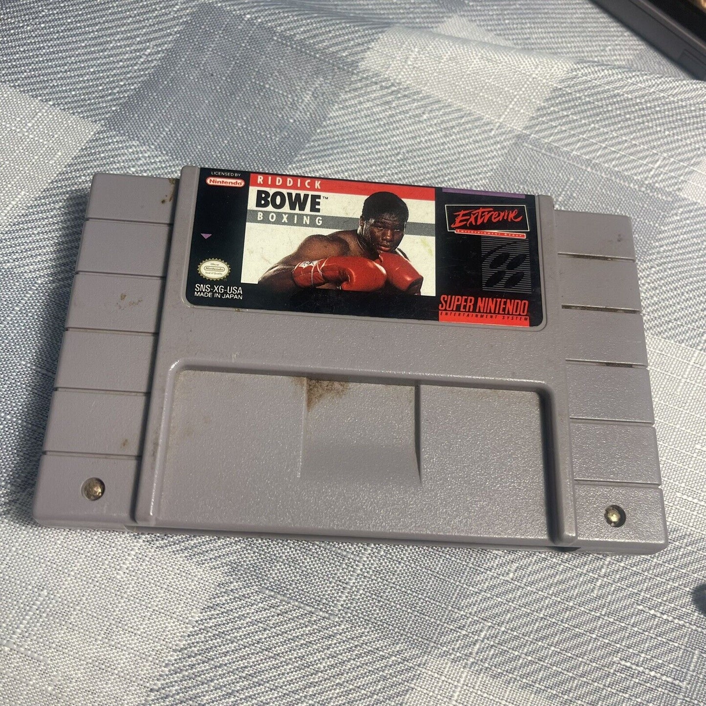 Riddick Bowe Boxing Super Nintendo SNES Game Only