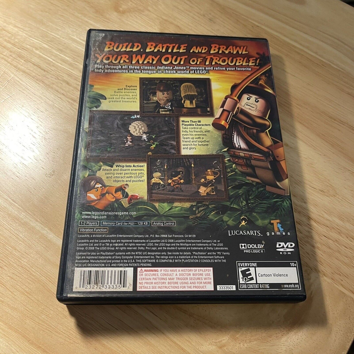 LEGO Indiana Jones: The Original Adventures Sony PlayStation 2 PS2 Tested