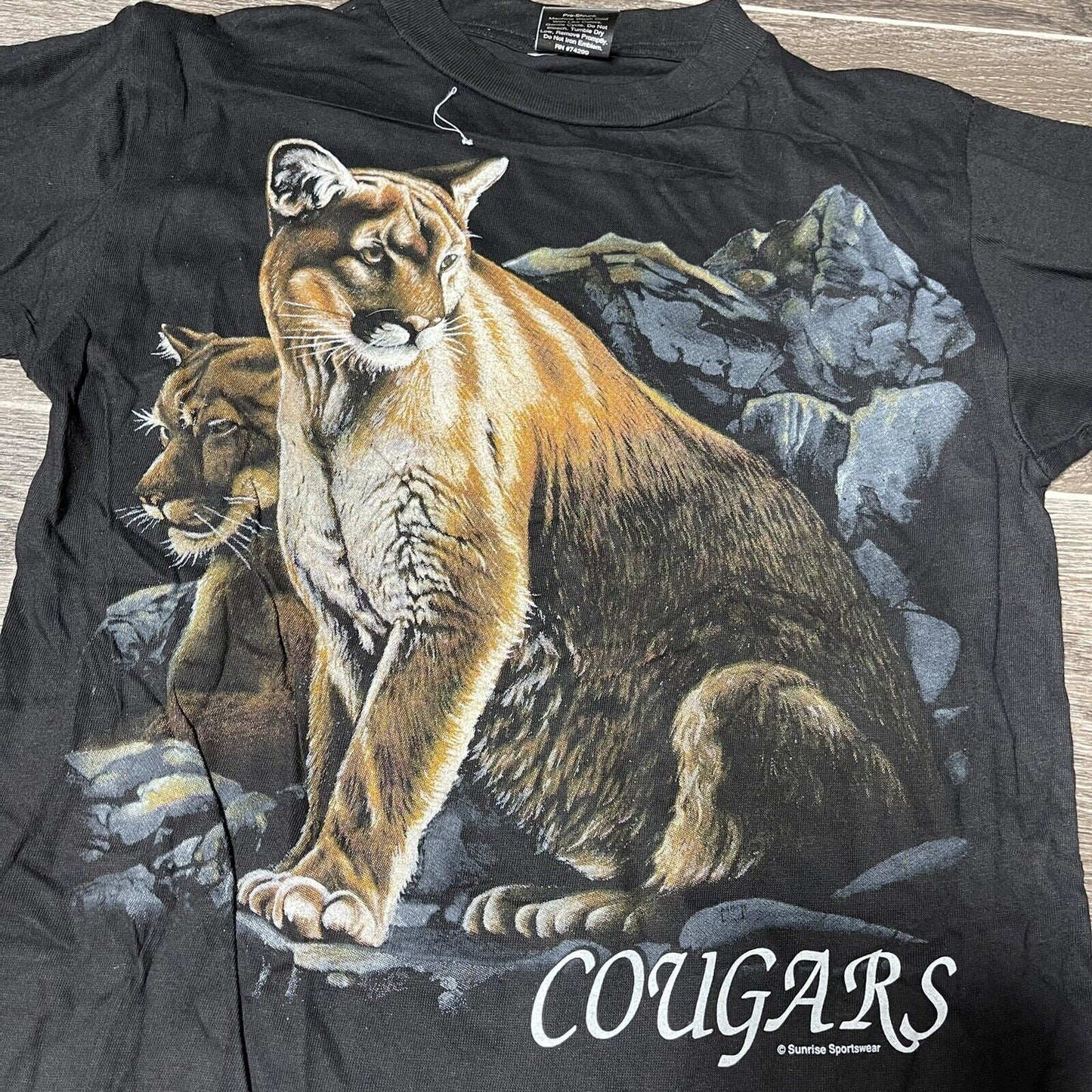 vintage american  thunder cougars shirt size small “youth xl”