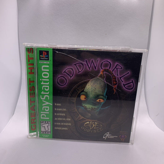 Sony PlayStation 1 PS1 Oddworld: Abe's Oddysee Greatest Hits Complete