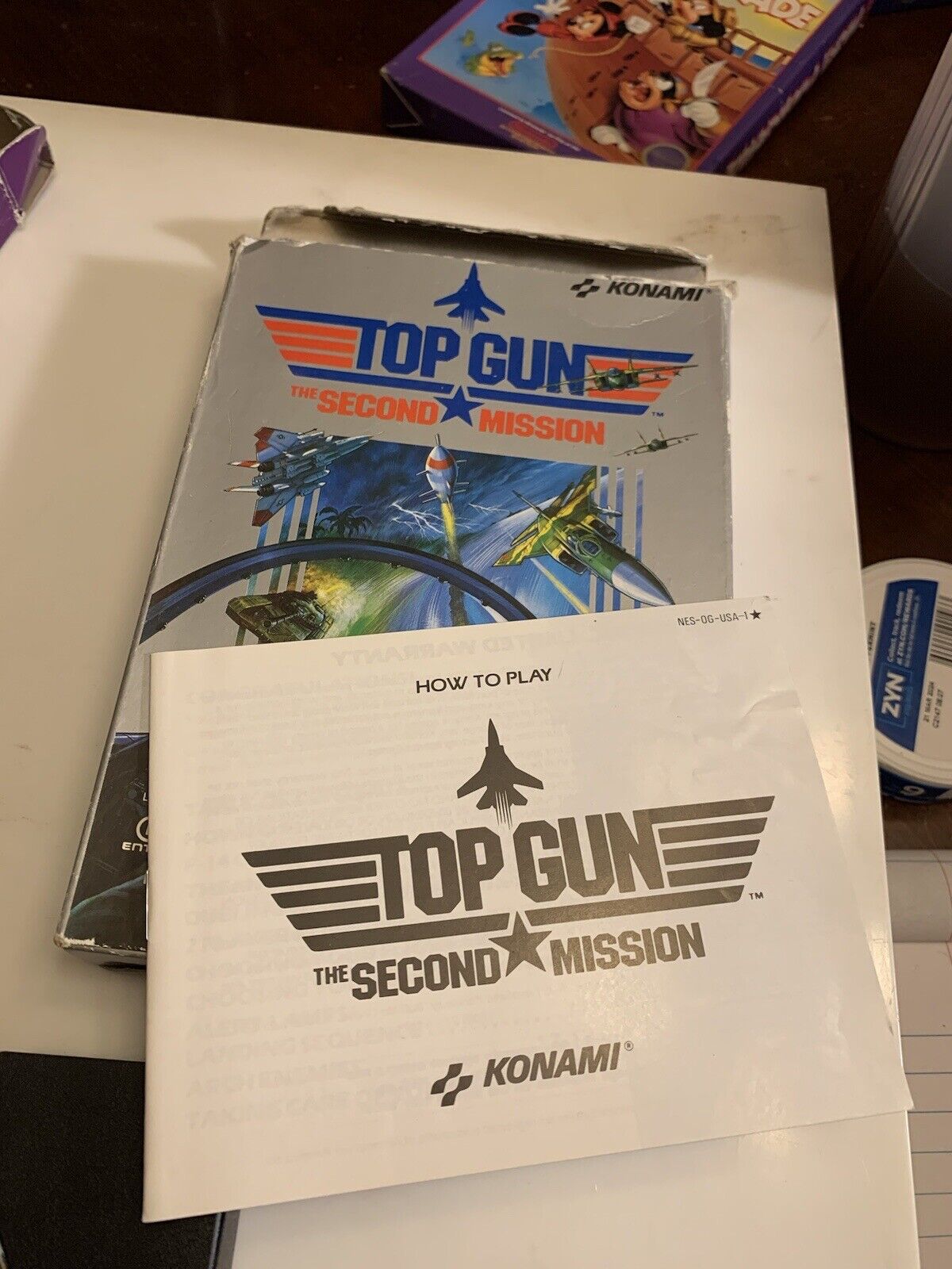 Top Gun: The Second Mission NES Nintendo CIB Authentic 100 percent complete