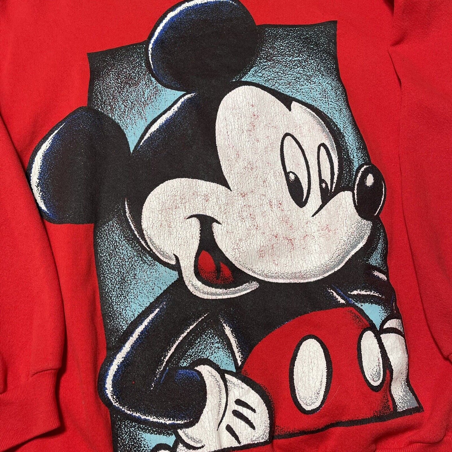 VTG Mickey Unlimited Jerry Leigh Mickey Classic Red Crewneck Sweatshirt 90s XL