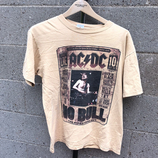 AC/DC No Bull XL T-Shirt Live Concert Directors Cut July 1996 Yellow Gold