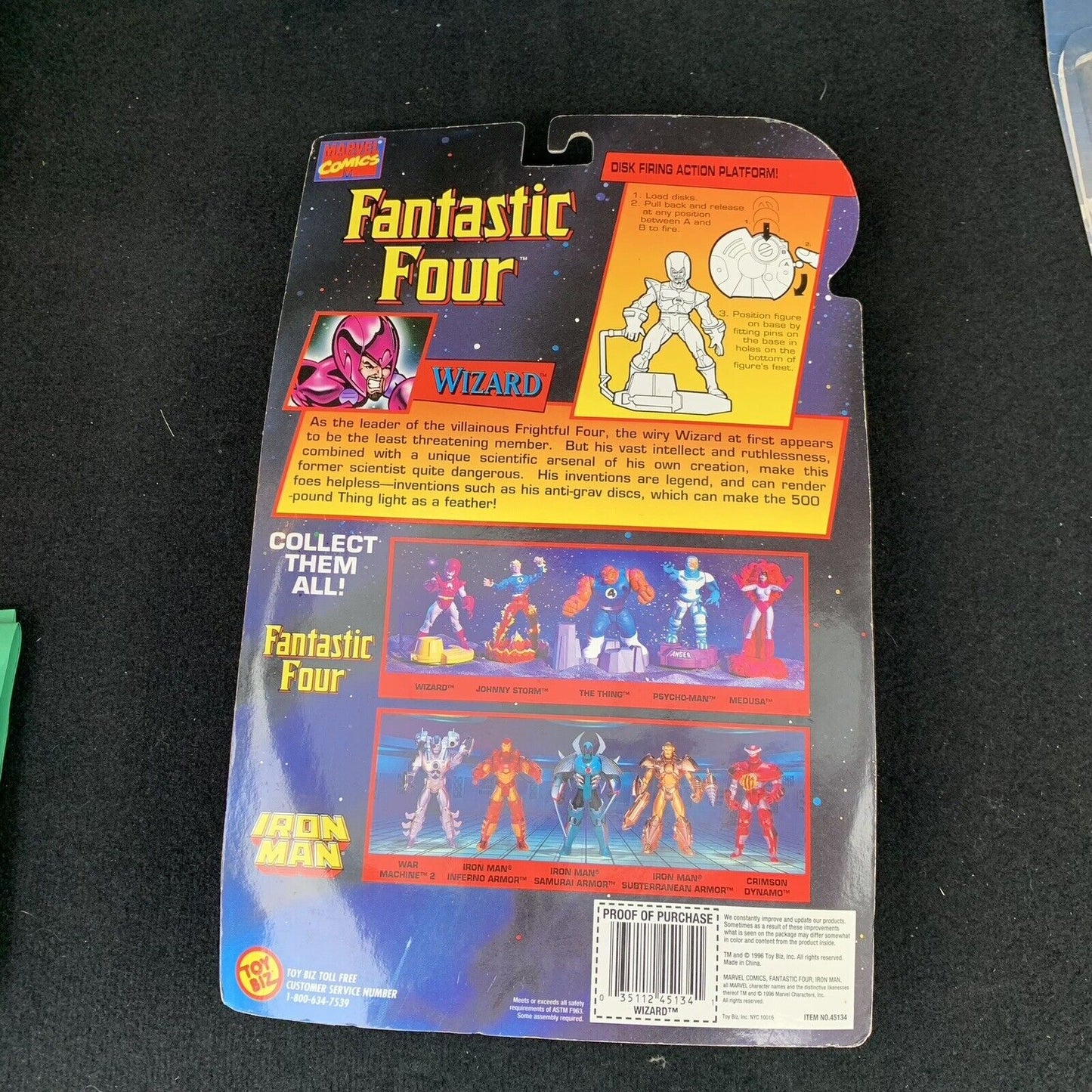 1996 Marvel Fantastic Four Wizard Action Figure