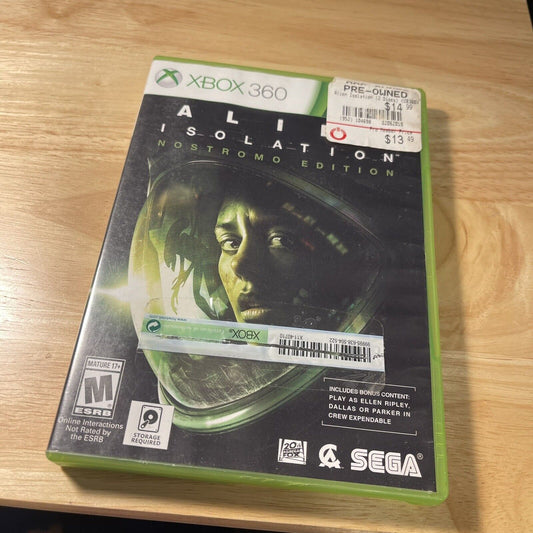 Alien: Isolation (Microsoft Xbox 360, 2014)