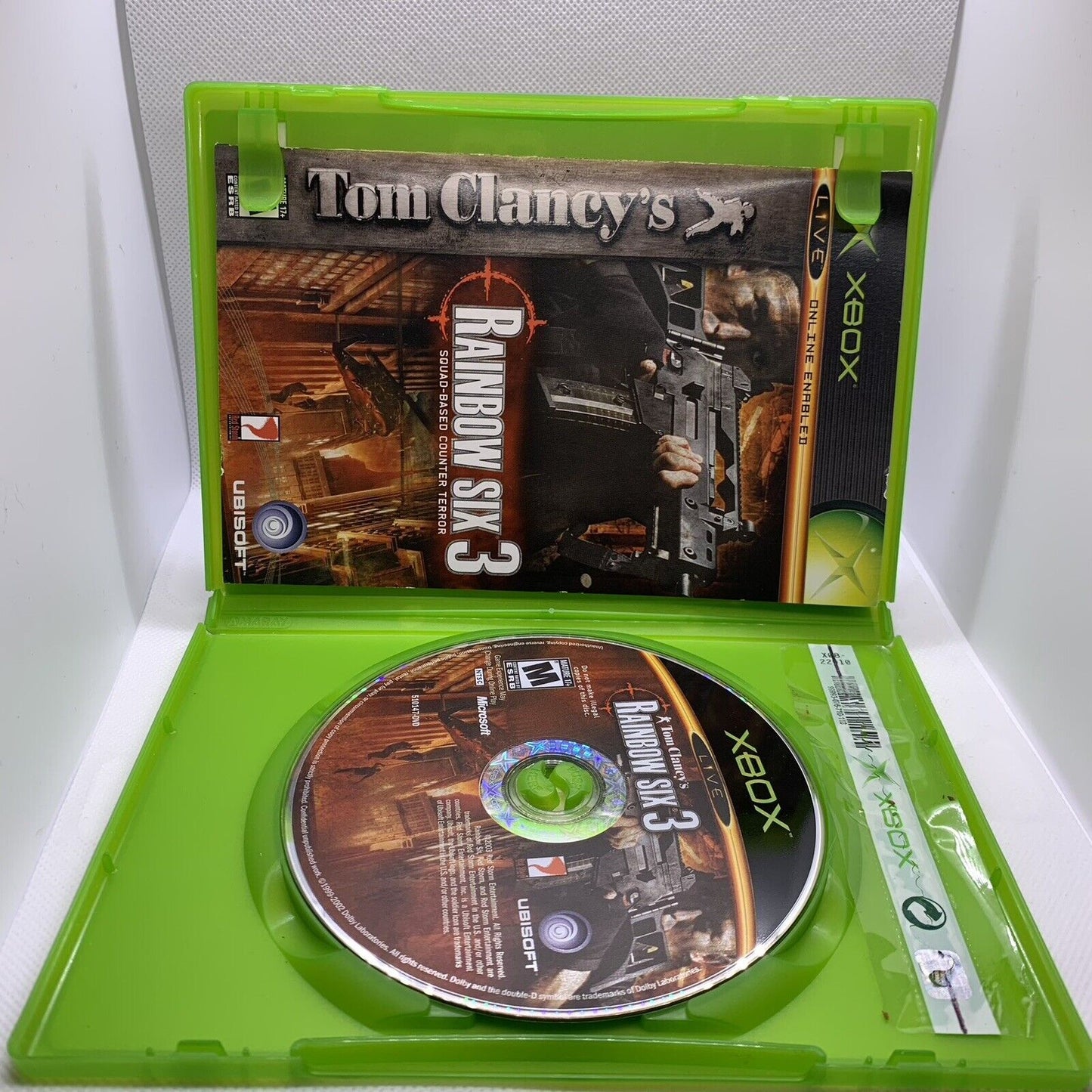 Tom Clancy's Rainbow Six 3 (Microsoft Xbox, 2003) COMPLETE!
