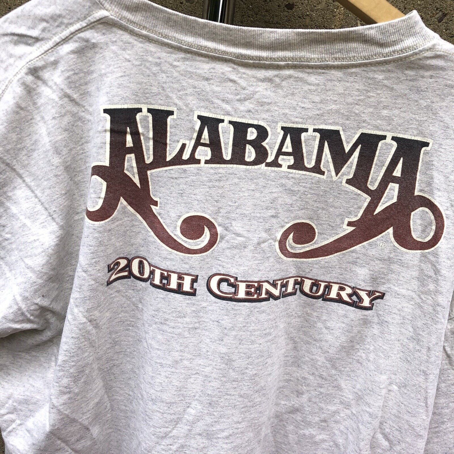 VTG Alabama 20th Century T Shirt Sz Xxl Double  Sided Multicolor Graphic