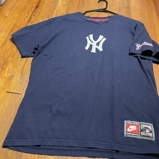 Vintage Nike Cooperstown Collection New York Yankees Shirt; Mens Medium