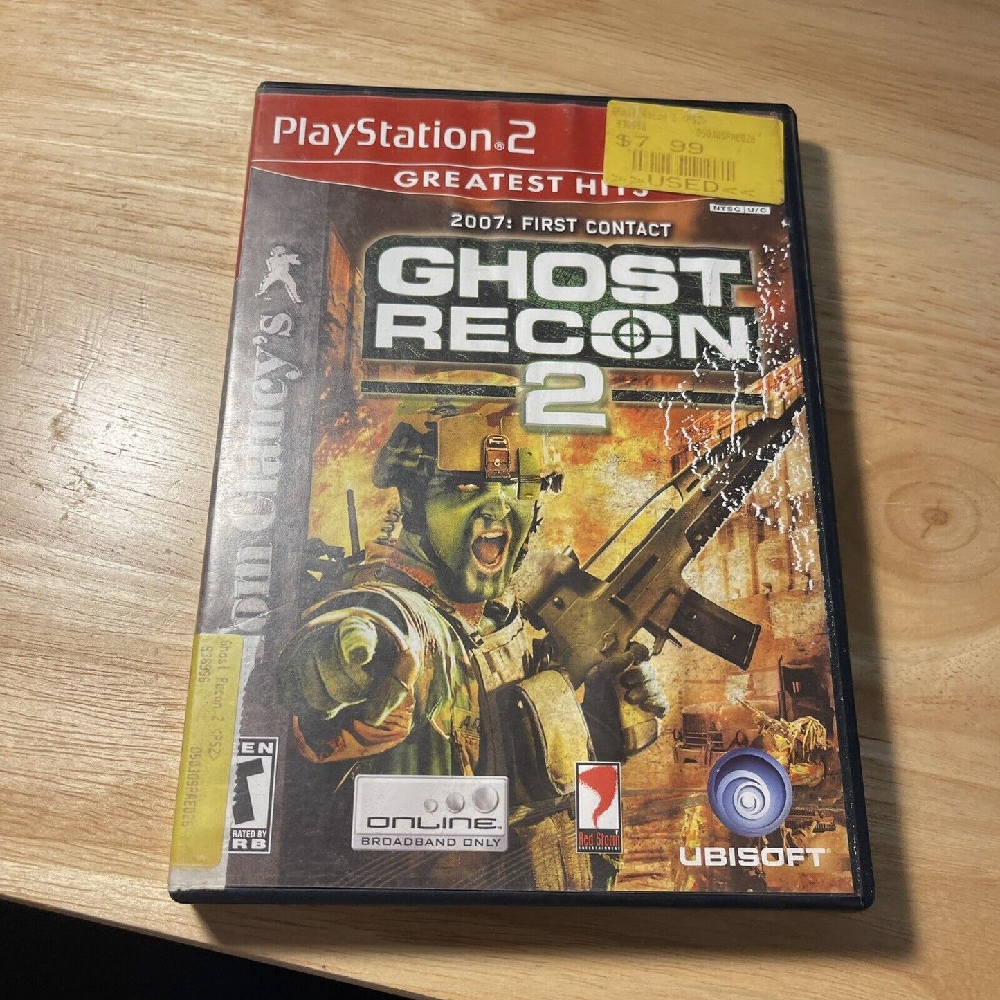 Tom Clancy's Ghost Recon 2 PS2 - Game & Case Great Condition Tested Works