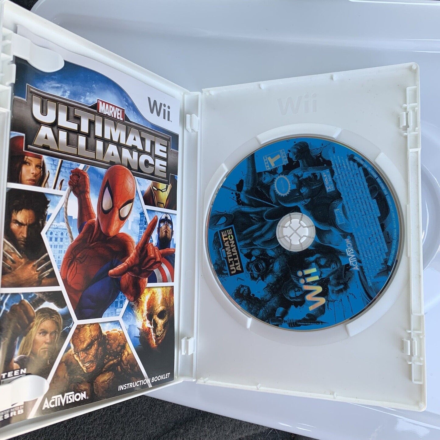 Marvel Ultimate Alliance Nintendo Wii 2009 Game Tested Disk Works Clean