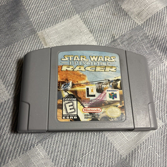 Star Wars Episode 1 Racer - Nintendo 64 N64 Game Tested + Working & Authentic!