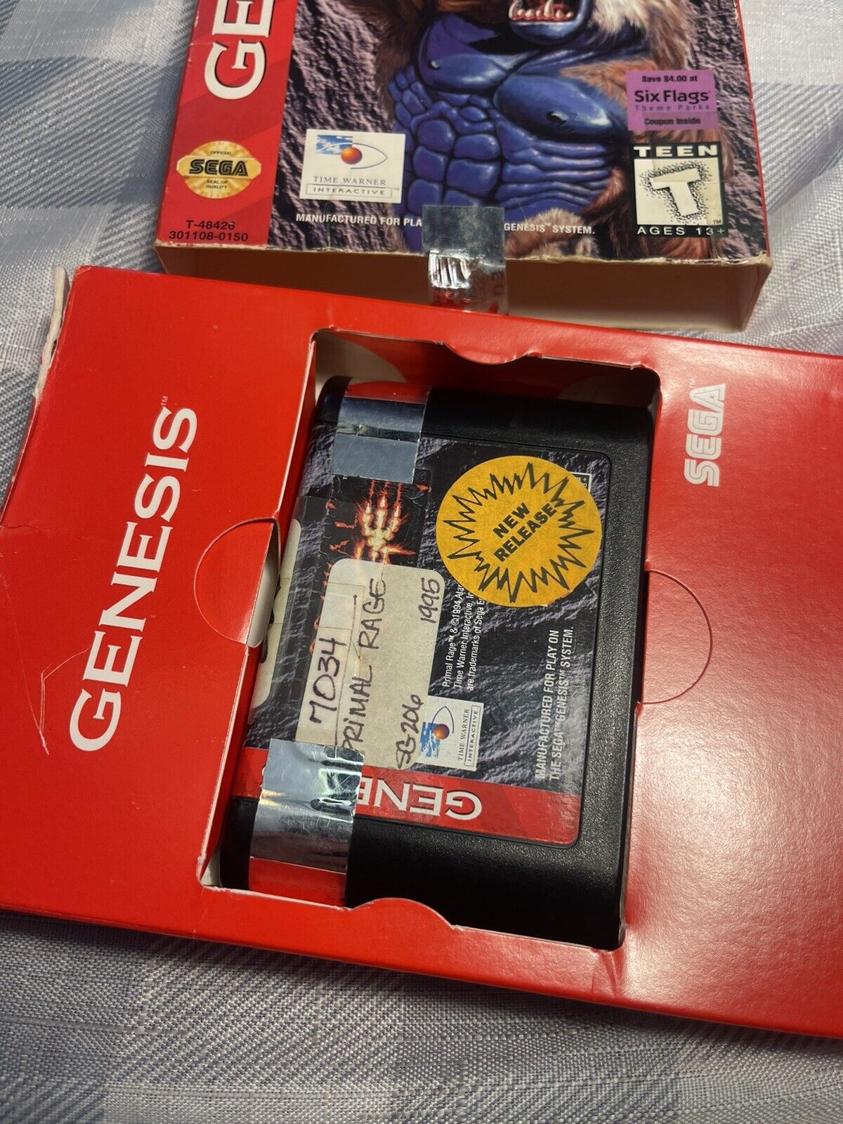 Primal Rage Sega Genesis Video Game with Box