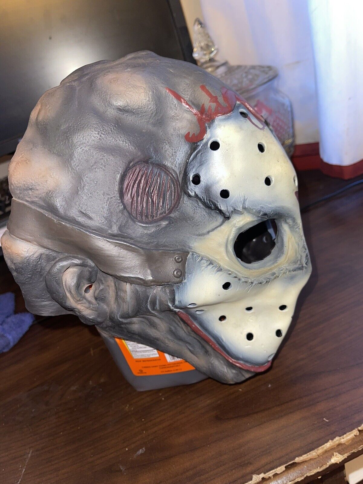2000 New Line Cinema Friday The 13th Jason Voorhees Rubber/Latex Mask Costume